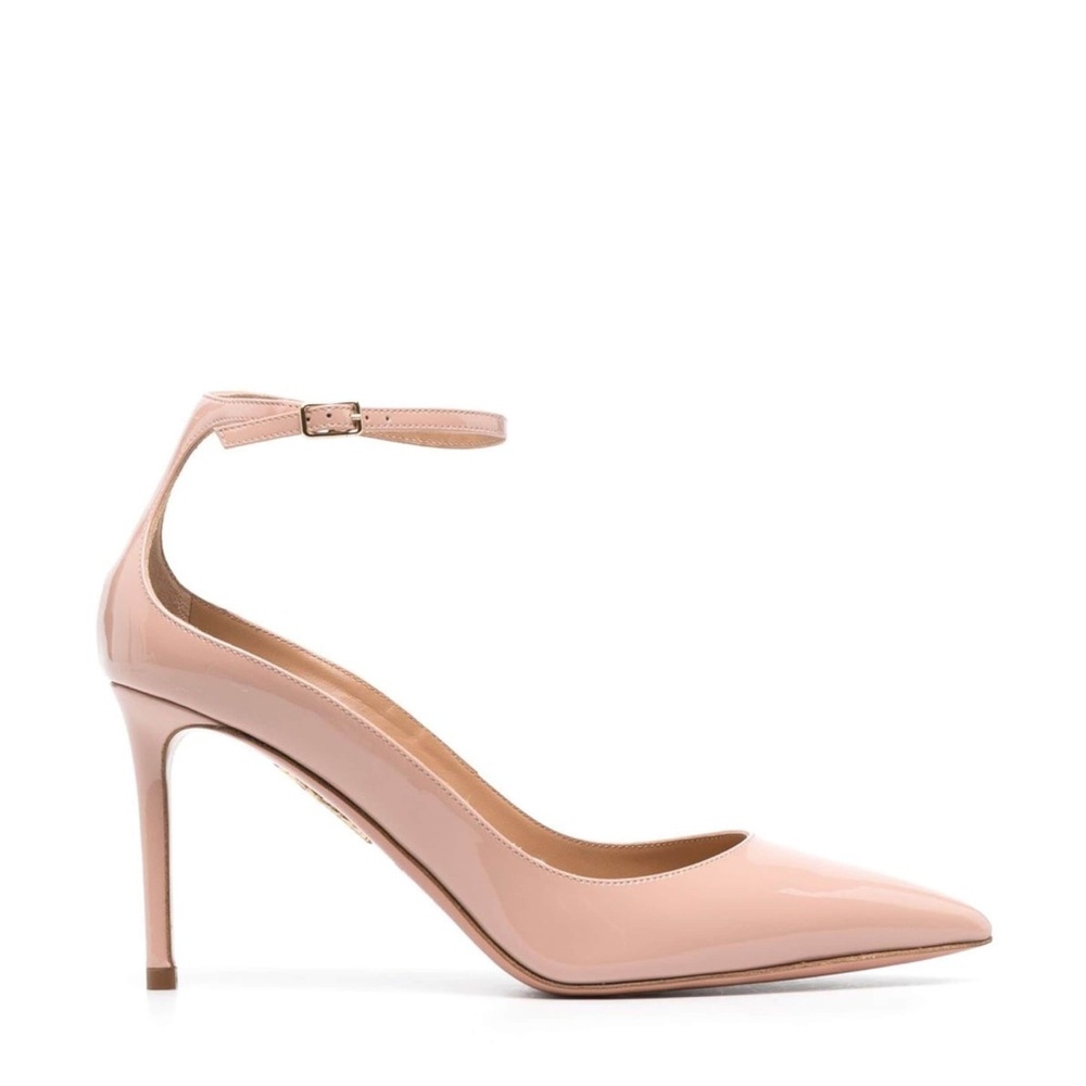 Aquazzura Nude Patent Leather Pumps